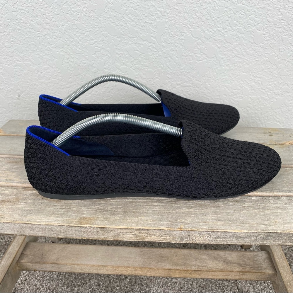 Rothy's Rothy Rothys The Loafer Black Knit Slip-On Flat Shoes Women's Size 11 - Picture 4 of 11